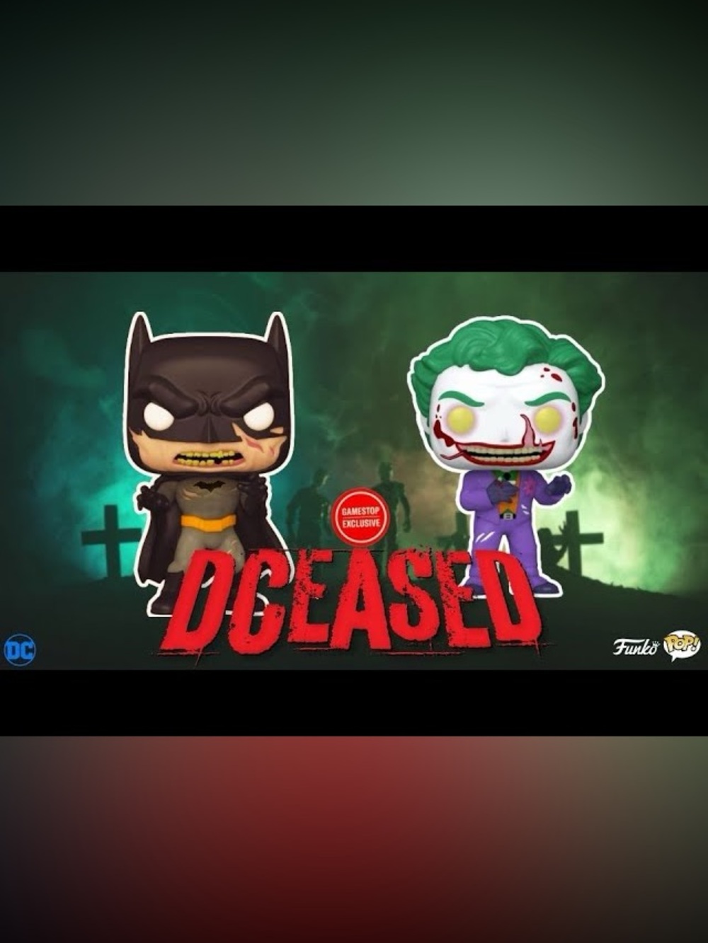 Funko Pop! Pin DCeased Batman & The Joker • GameStop Exclusive • New